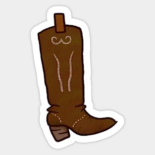 Cowboy Boot Sticker